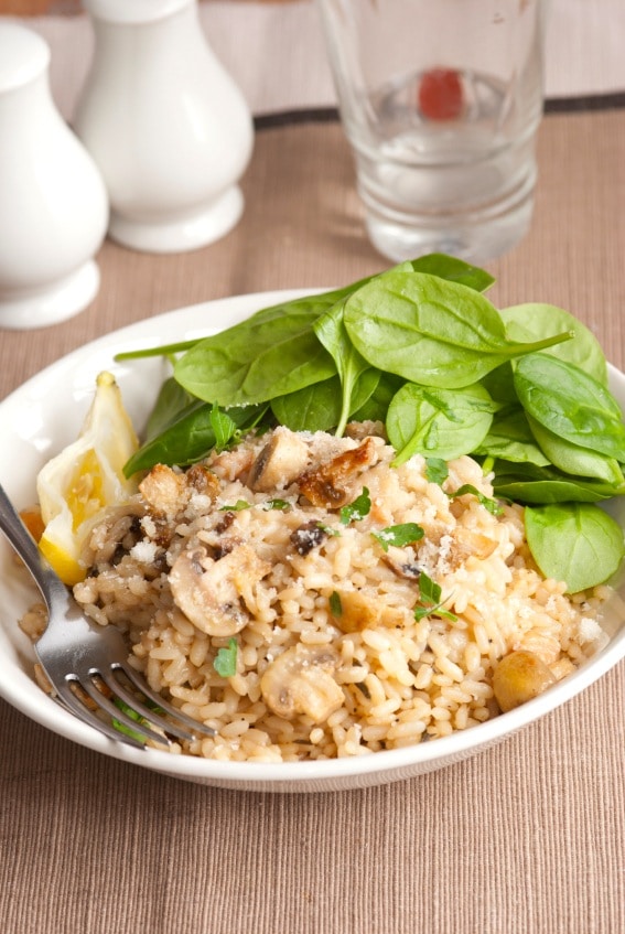 Vegetarian Brown Rice Risotto Recipe on http://www.theculinarylife.com