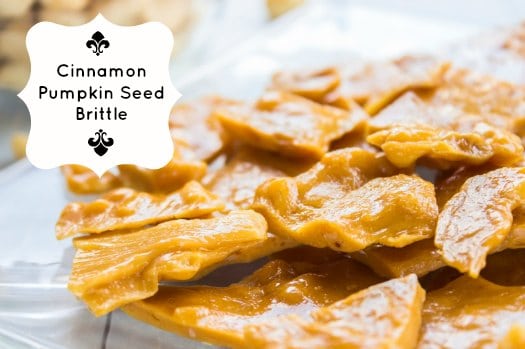 Cinnamon Pumpkin Seed Brittle Recipe on http://www.theculinarylife.com