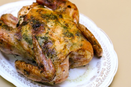 Whole Roast Chicken with Fenugreek on http://www.theculinarylife.com