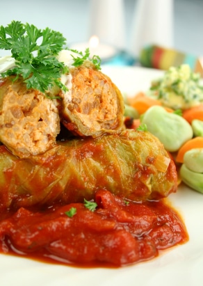 Hearty Stuffed Cabbage Rolls Recipe on http://www.theculinarylife.com