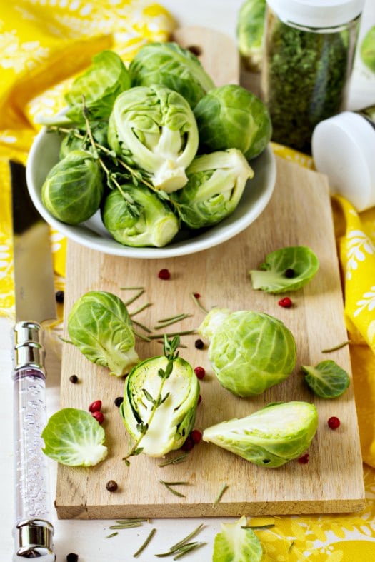 Thanksgiving Side Recipe: Shredded Brussels Sprouts with Persimmons, Apricots, and Walnuts on http://www.theculinarylife.com