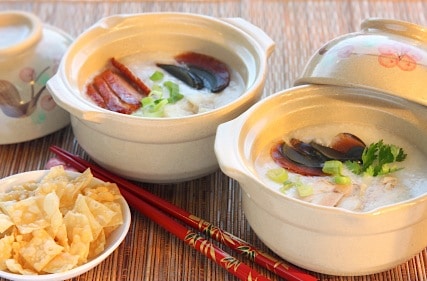 Vegetarian Congee, the Perfect Cold Season Soup on http://www.theculinarylife.com