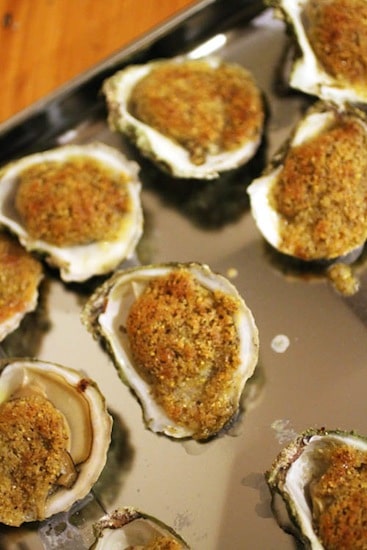 Oysters Rockefeller from Wellfleet, Cape Cod on http://www.theculinarylife.com