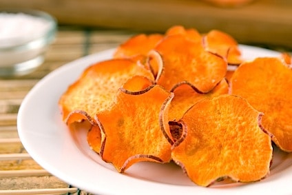 Sweet Potato Chips Recipe on http://www.theculinarylife.com