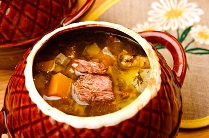 Beefy Russian Cabbage Soup, or Shchee/Shchi on http://www.theculinarylife.com