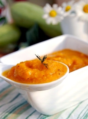 Creamy Dreamy Roasted Apple and Butternut Squash Puree on http://www.theculinarylife.com