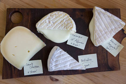 Two Goats + Two Sheep = One Fabulous New Years Cheese Plate on http://www.theculinarylife.com