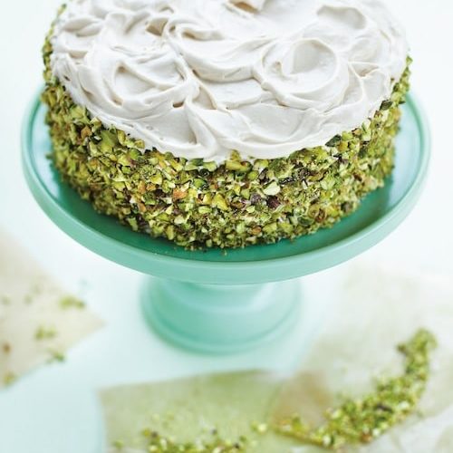 Pistachio Cake with Rosewater Buttercream Frosting - Measuring Cups,  Optional