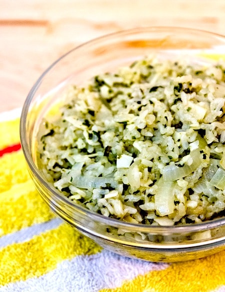 Ayurvedic Mint Rice Recipe on https://fearlessfresh.com