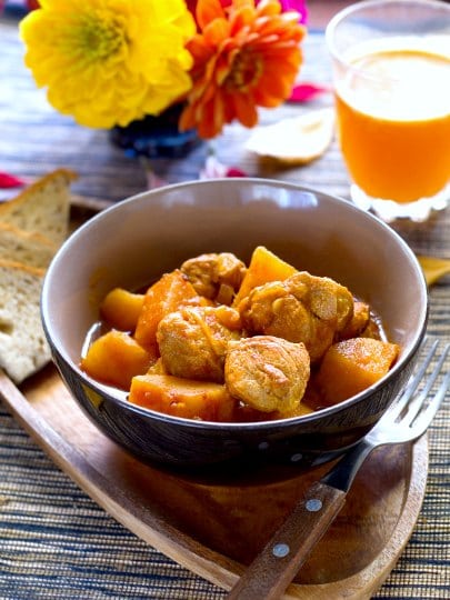 Quick and Easy African Pork Peanut Stew, by Pork Passion Pursuit Winner Devon Delaney on http://www.theculinarylife.com