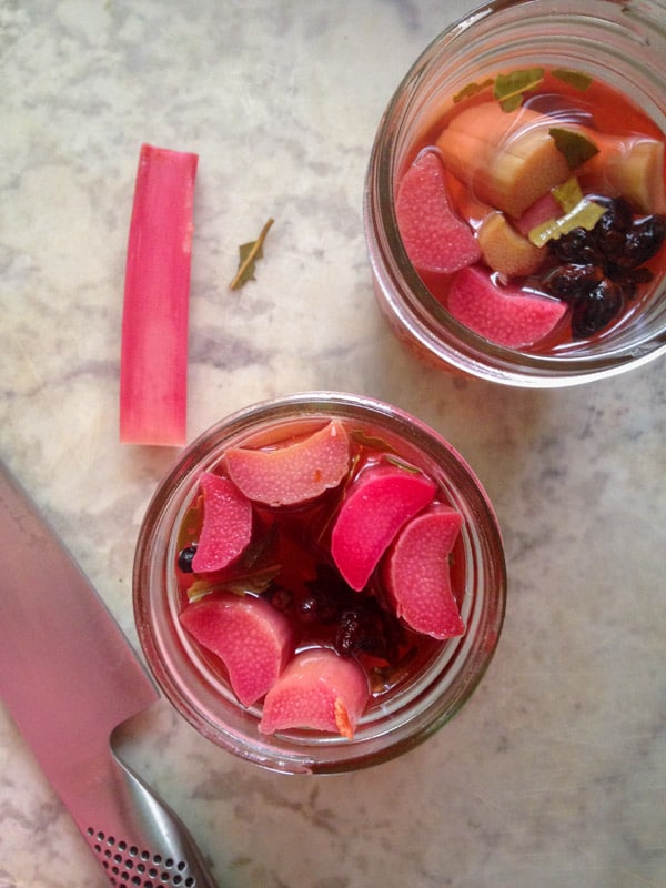 Picked Rhubarb on http://www.theculinarylife.com