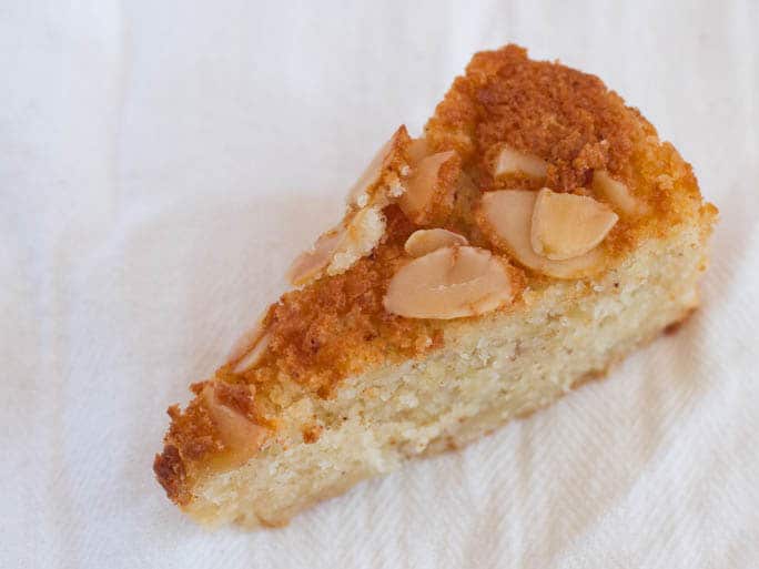 Quick Almond Cake Recipe with Marzipan and Ginger