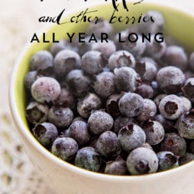 Blueberries in a bowl