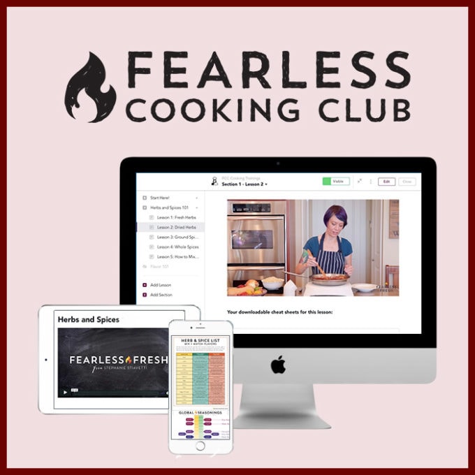 Fearless Cooking Club Mockup